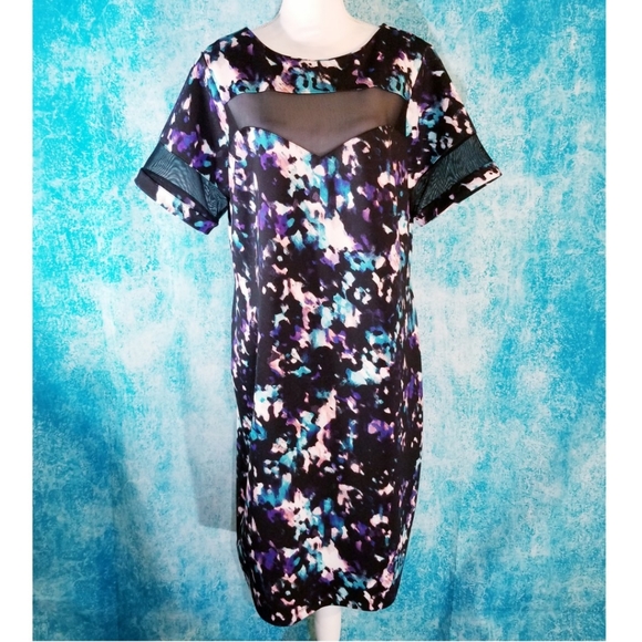 jcpenney Dresses & Skirts - Boutique Abstract Sheer Mesh PeekaBoo Dress